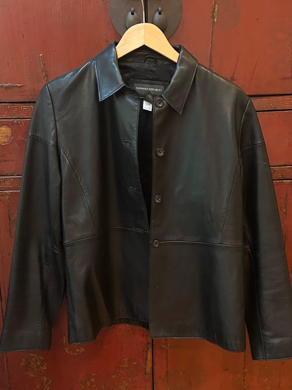 Banana Republic Leather Jacket - M